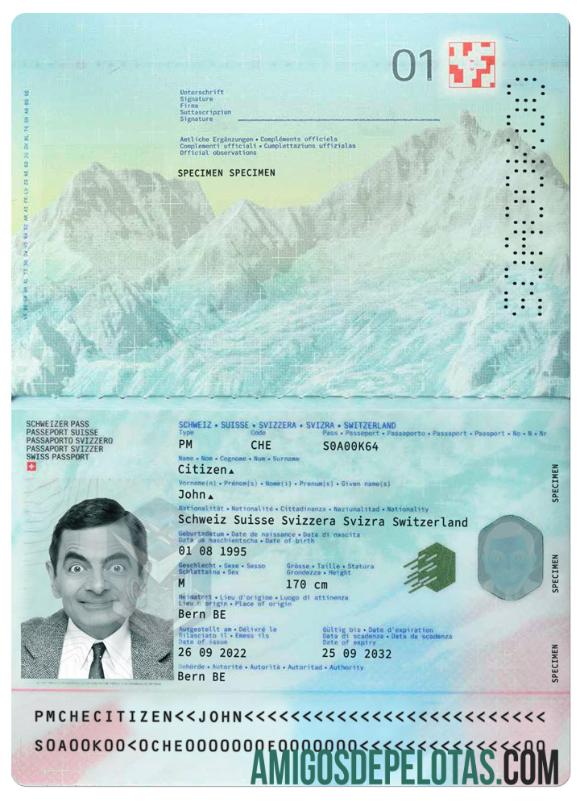 Passaporte Suíço 2022 Presente baixar para verificação